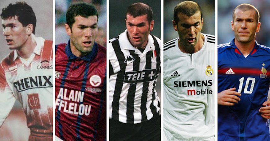 Zinedine Zidane: A Jornada de um Gênio do Futebol Através de suas Camisas Memoráveis